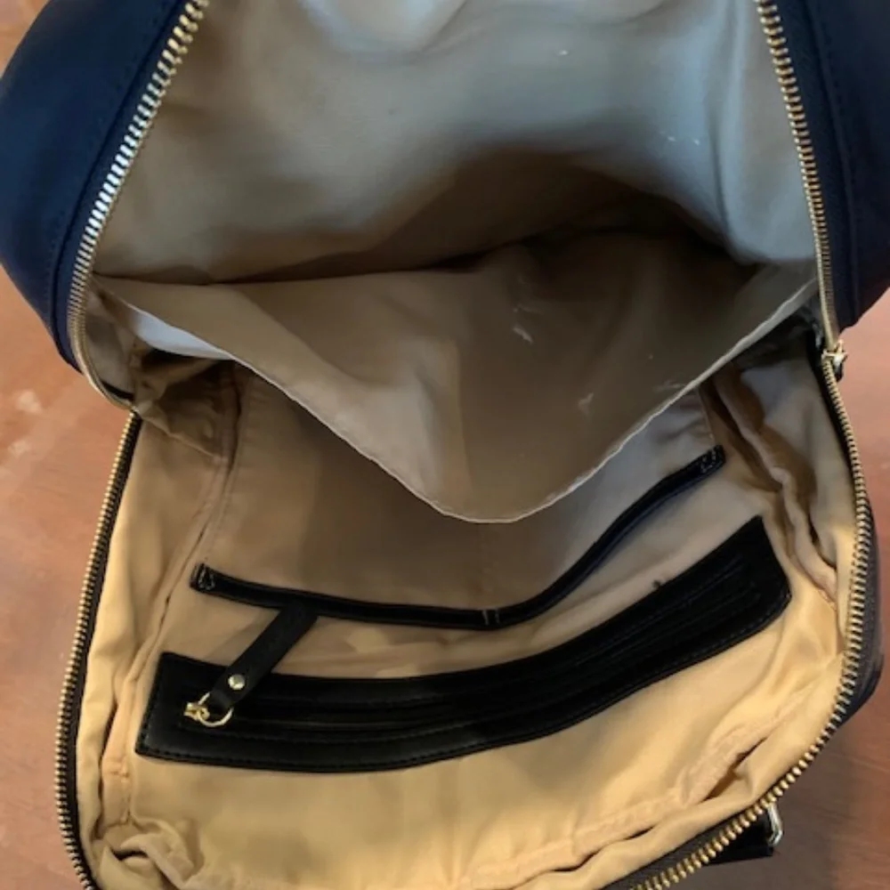 Allancia Toni Black Nylon Backpack EUC - Picture 3 of 5